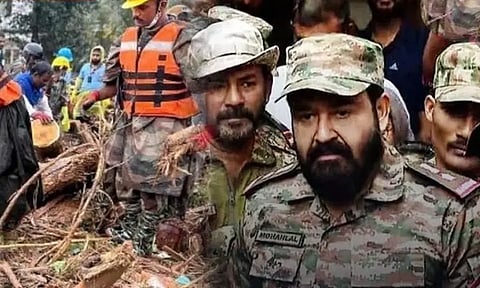 Mohanlal reaches Wayanad's Meppadi to support landslide victims