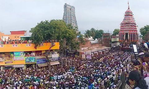 ஆண்டாள் கோவிலில் ஆடிப்பூர தேரோட்டம்