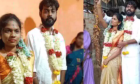 காலையில் கரம் பிடித்த காதல் தம்பதி, மாலையில் கத்தியால் குத்திக்கொண்ட பரிதாபம்...