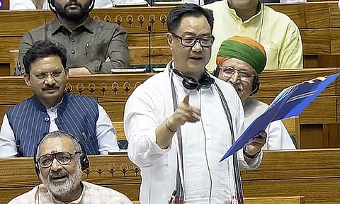 உங்களால் முடியாமல் போனவற்றை... மக்களவையில் காங்கிரசுக்கு மத்திய மந்திரி ரிஜிஜு பதில்