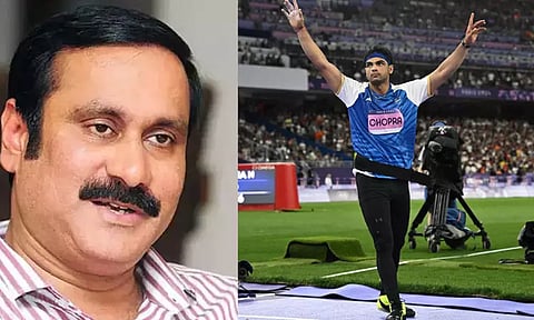 ஒலிம்பிக்கில் வெள்ளி பதக்கம் வென்ற நீரஜ் சோப்ராவுக்கு அன்புமணி ராமதாஸ் வாழ்த்து