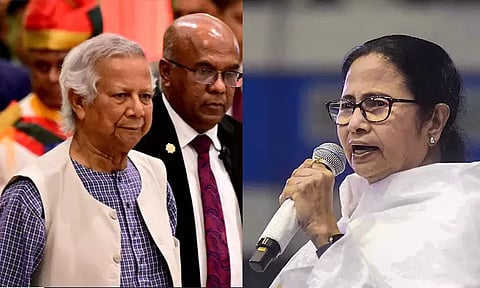 வங்காளதேச இடைக்கால அரசின் தலைவருக்கு மேற்குவங்காள முதல்-மந்திரி வாழ்த்து