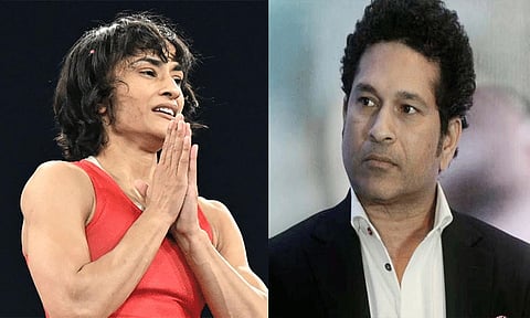 வினேஷ் போகத்துக்கு வெள்ளிப்பதக்கம் வழங்க வேண்டும்: சச்சின் டெண்டுல்கர்