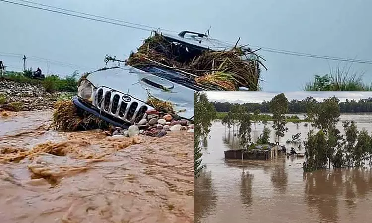திடீர் வெள்ளத்தில் அடித்து செல்லப்பட்ட கார்; ஒரே குடும்பத்தை சேர்ந்த 7 பேர் பலி