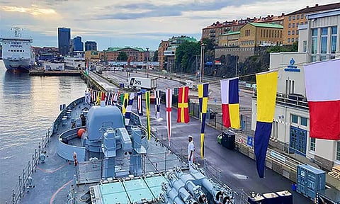 2 நாள் பயணமாக சுவீடன் சென்ற இந்திய கடற்படை கப்பல்