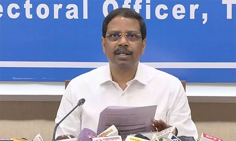 அக்டோபர் 29- தேதி முதல் வாக்காளர் பட்டியல் திருத்த பணிகள் தொடக்கம்: தலைமை தேர்தல் அதிகாரி தகவல்