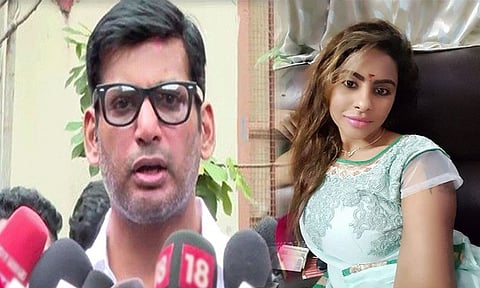 மலையாள திரையுலகில் பாலியல் புகார் விவகாரம்: விஷாலின் பேட்டிக்கு பதிலடி கொடுத்த ஸ்ரீரெட்டி