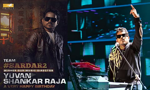 யுவன் சங்கர் ராஜா பிறந்தநாளையொட்டி போஸ்டர் வெளியிட்டு வாழ்த்து தெரிவித்த 'சர்தார் 2' படக்குழு