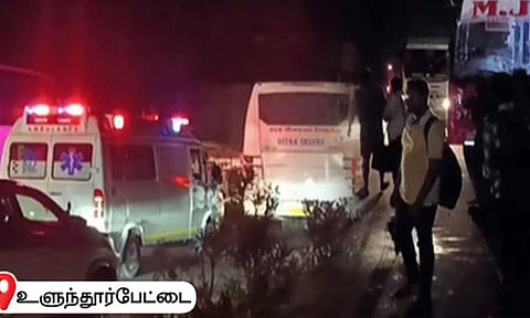 சென்னை வந்த பேருந்துகள் அடுத்தடுத்து மோதல்: 15 பேர் காயம்