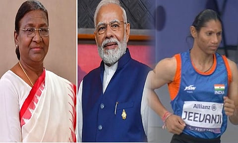 பாரா ஒலிம்பிக்கில் பதக்கம்: தீப்தி ஜீவன்ஜிக்கு ஜனாதிபதி, பிரதமர் வாழ்த்து