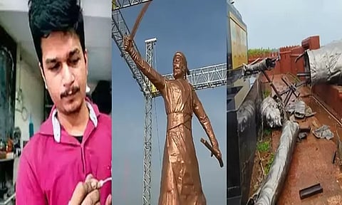 மராட்டியத்தில் சிவாஜி சிலை உடைந்த வழக்கு: சிற்பி கைது