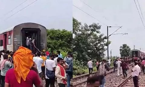 ஓடிக்கொண்டிருந்தபோதே 2 துண்டாக பிரிந்த எக்ஸ்பிரஸ் ரெயில்: பயணிகள் அதிர்ச்சி