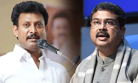 மத்திய-மந்திரி தர்மேந்திர பிரதானுக்கு அமைச்சர் அன்பில் மகேஸ் பதில்