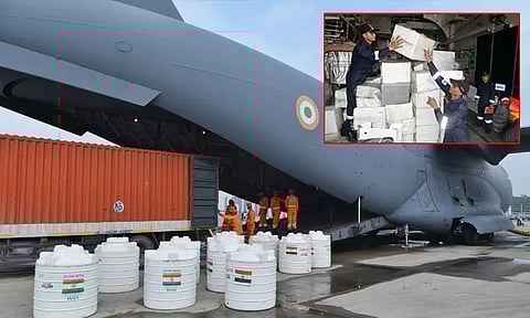 யாகி சூறாவளி புயல் பாதித்த மியான்மர் நாட்டுக்கு இந்தியா நிவாரண உதவி