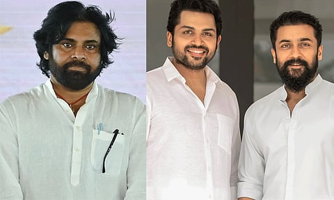 பாராட்டிய பவன் கல்யாண் - நன்றி தெரிவித்த சூர்யா, கார்த்தி