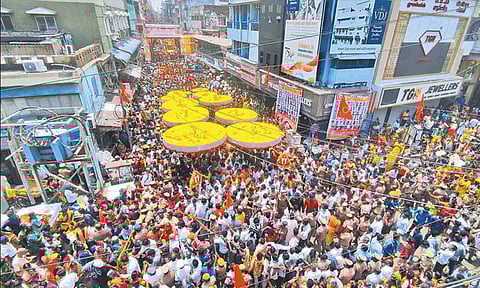 சென்னையில் திருமலை திருப்பதி திருக்குடை ஊர்வலம்