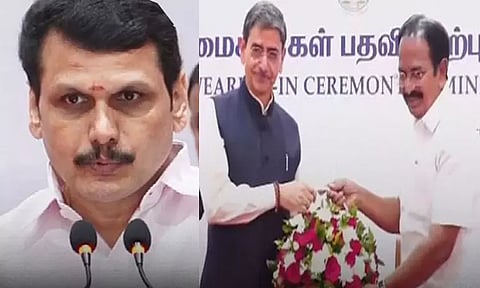 செந்தில் பாலாஜி உட்பட 4 பேர் அமைச்சர்களாக பதவியேற்பு