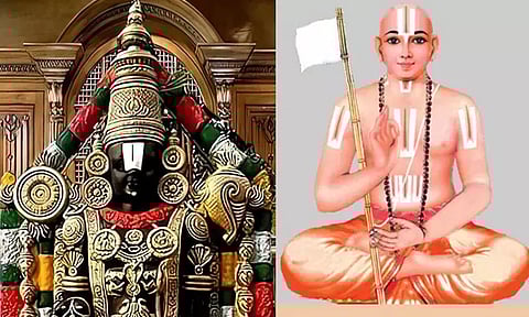 திருப்பதி ஏழுமலையானுக்கு சங்கு சக்கரம் கொடுத்த ராமானுஜர்