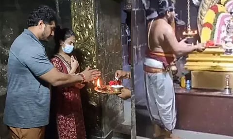 ரஜினிகாந்த் பூரண குணமடைய வேண்டி திருவொற்றியூர் கோயிலில் மகள் சவுந்தர்யா பிரார்த்தனை