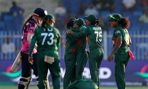 பெண்கள் டி20 உலகக் கோப்பை: ஸ்காட்லாந்து அணியை வீழ்த்தி வங்காளதேசம் வெற்றி