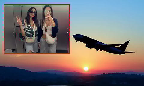 இடுப்பு தெரிய ஆடை... விமானத்தில் இருந்து இறக்கி விடப்பட்ட இளம்பெண்கள் வீடியோ வெளியிட்டு வேதனை