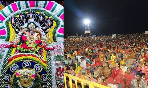 தசரா திருவிழா: லட்சக்கணக்கான பக்தர்களுக்கு மத்தியில் சூரனை வதம் செய்த முத்தாரம்மன்