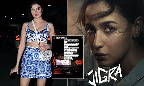 'திரையரங்குகள் காலியாக இருக்கின்றன...' ஆலியா பட்டின் 'ஜிக்ரா' படத்தை விமர்சித்த இந்தி நடிகை