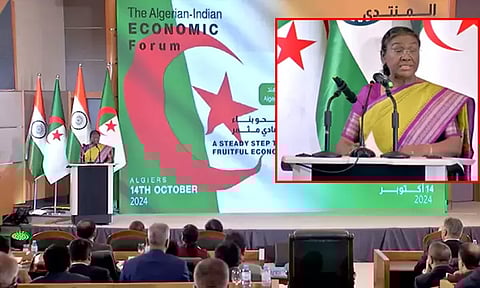 மேக் இன் இந்தியா திட்டத்தில் இணைய வாருங்கள்: அல்ஜீரியாவுக்கு ஜனாதிபதி முர்மு அழைப்பு