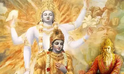 அவரவர் வினைக்கேற்ப வாழ்வு அமையும்.. திருதிராஷ்டிரருக்கு உணர்த்திய பகவான் கிருஷ்ணர்