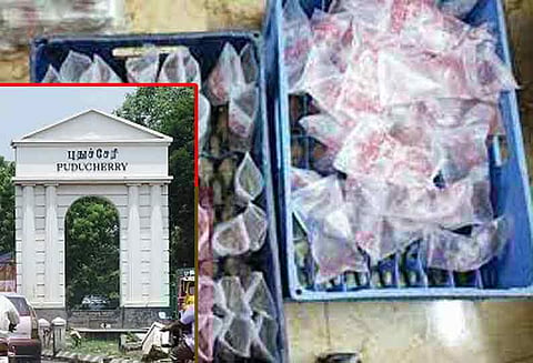 புதுச்சேரி, காரைக்காலில் பாக்கெட் சாராயம் விற்பனை செய்ய தடை