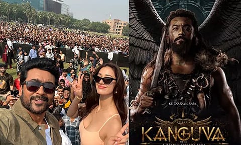 புதுடெல்லியில் 'கங்குவா' படத்தின் புரமோஷன் பணி தீவிரம்