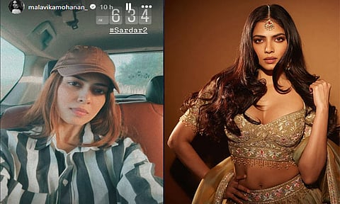 'சர்தார் 2' இரண்டாம் கட்ட படப்பிடிப்பில் நடிகை மாளவிகா மோகனன்