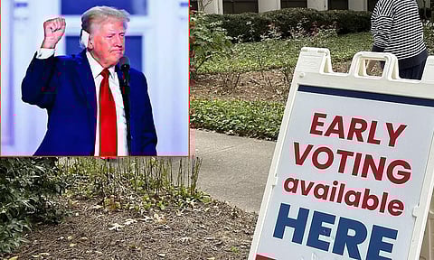 அமெரிக்க ஜனாதிபதி தேர்தல்: முன்கூட்டியே வாக்களிக்கிறார் டிரம்ப்