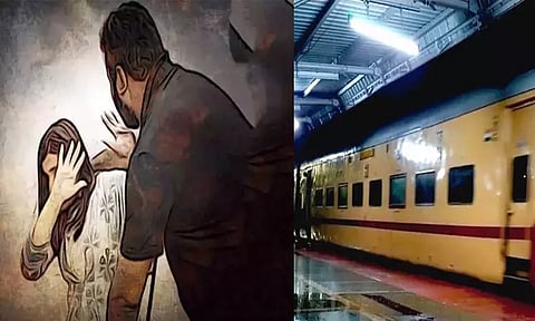 ஓடும் ரெயிலில் பெண் பயணியிடம் சில்மிஷம் செய்த டிக்கெட் பரிசோதகர்