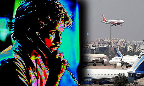 விமான நிலையங்களுக்கு வெடிகுண்டு மிரட்டல் விடுத்த நபர் கைது