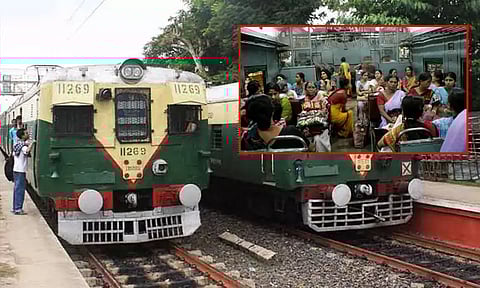 பெண்களுக்கான ரெயில் பெட்டியில் பயணம்; 1,400 ஆண் பயணிகள் கைது