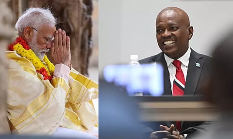 போட்ஸ்வானா புதிய அதிபர் டுமா பொகோவுக்கு இந்திய பிரதமர் மோடி வாழ்த்து