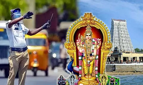 கந்தசஷ்டி விழா: திருச்செந்தூரில் நாளை முதல் 2 நாட்களுக்கு போக்குவரத்து மாற்றம்