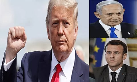 டொனால்டு டிரம்பிற்கு நெதன்யாகு, மேக்ரான் வாழ்த்து