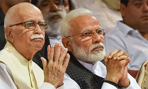 பா.ஜ.க. முன்னாள் தலைவர் அத்வானிக்கு பிரதமர் மோடி பிறந்தநாள் வாழ்த்து