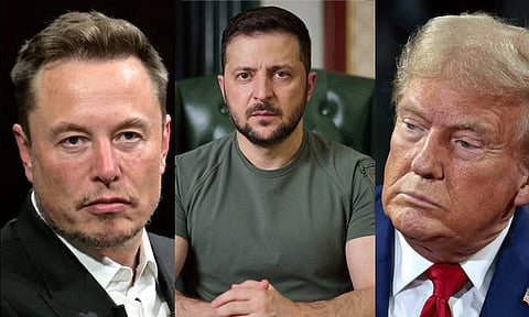 அதிர்ச்சி அடைந்த ஜெலன்ஸ்கி: தொலைபேசி அழைப்பில் இணைந்த எலான் மஸ்க் - டிரம்ப்