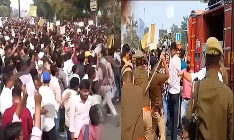 உத்தரபிரதேசத்தில் இளைஞர்கள் போராட்டம்: போலீஸ் தடியடியால் பரபரப்பு