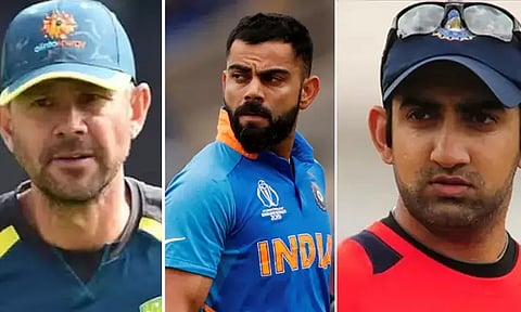 நான் கூறியதை விராட் கோலியே ஏற்றுக்கொள்வார் - கம்பீருக்கு பாண்டிங் பதிலடி