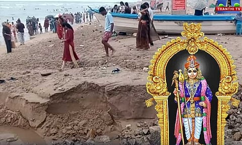 திருச்செந்தூர் கடற்கரையில் பக்தர்கள் தங்கி தரிசனம் செய்ய வேண்டாம் - மாவட்ட நிர்வாகம்