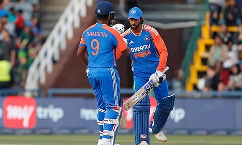 திலக், சாம்சன் அதிரடி சதம்.. தென் ஆப்பிரிக்காவுக்கு இமாலய இலக்கு நிர்ணயித்த இந்தியா