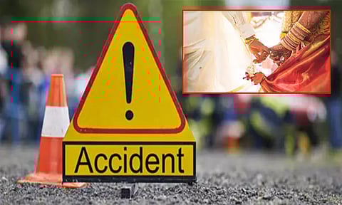 உ.பி.யில் சோகம்: விபத்தில் புதுமண தம்பதி உள்பட 7 பேர் பலி