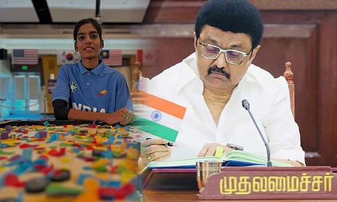 உலக கேரம் போட்டி: 3 தங்கம் வென்று தமிழக வீராங்கனை சாதனை... முதல் - அமைச்சர் மு.க. ஸ்டாலின் வாழ்த்து