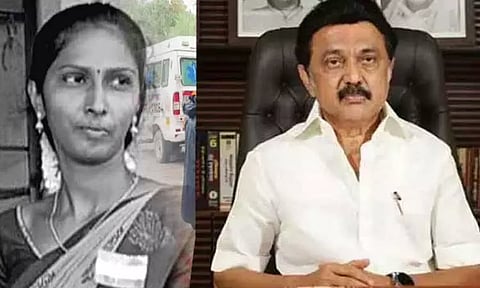 தஞ்சாவூர் ஆசிரியை குடும்பத்துக்கு ரூ.5 லட்சம் நிவாரணம்