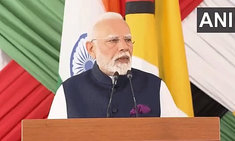 'புதிய முன்னெடுப்புகள் மூலம் இந்தியா-கயானா உறவை வலுப்படுத்துவோம்' - பிரதமர் மோடி பேச்சு