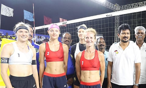 மாமல்லபுரத்தில் சர்வதேச பீச் வாலிபால் தொடர் - உதயநிதி ஸ்டாலின் தொடங்கி வைத்தார்